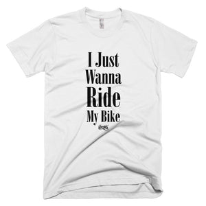 I Just Wanna Ride My Bike Tee (Multi Colors / Black)