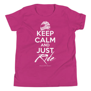 Keep Calm and Just Ride Short-Sleeve Unisex T-Shirt