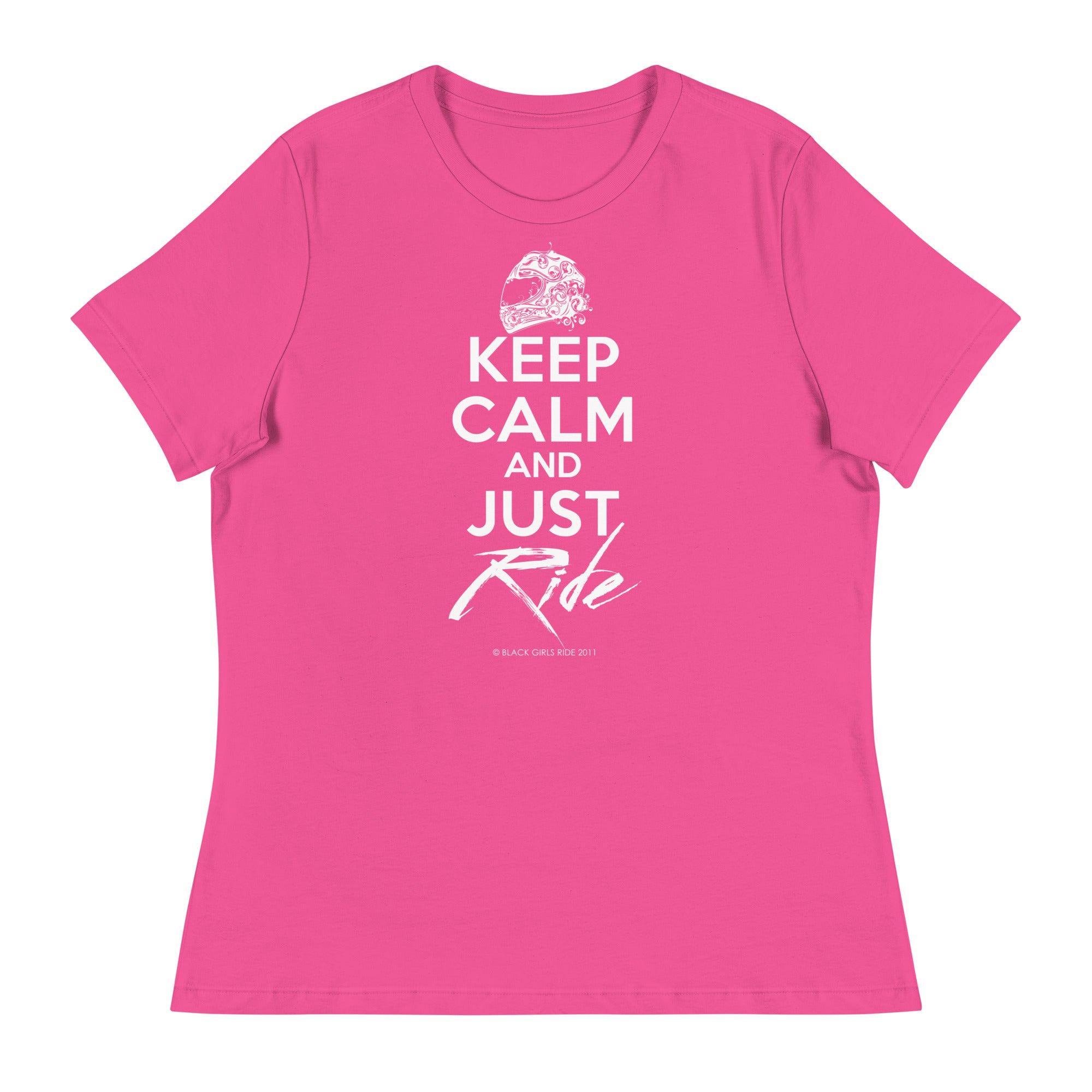 Keep Calm and Just Ride Women's Relaxed T-Shirt