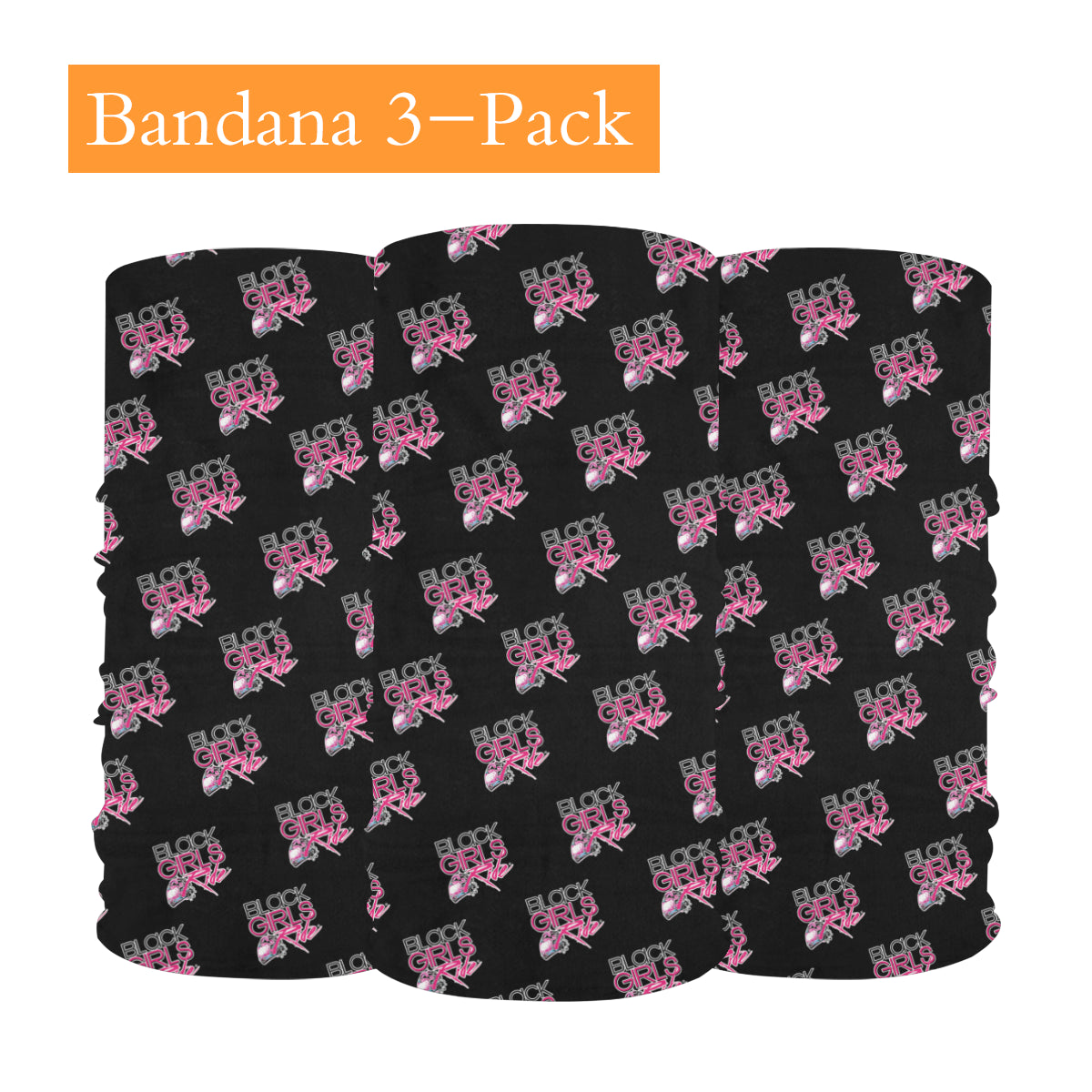 Black Girls Ride Bandana - 3 pack