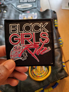 Black Girls Ride 3" Patch