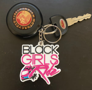 Black Girls Ride Keychain